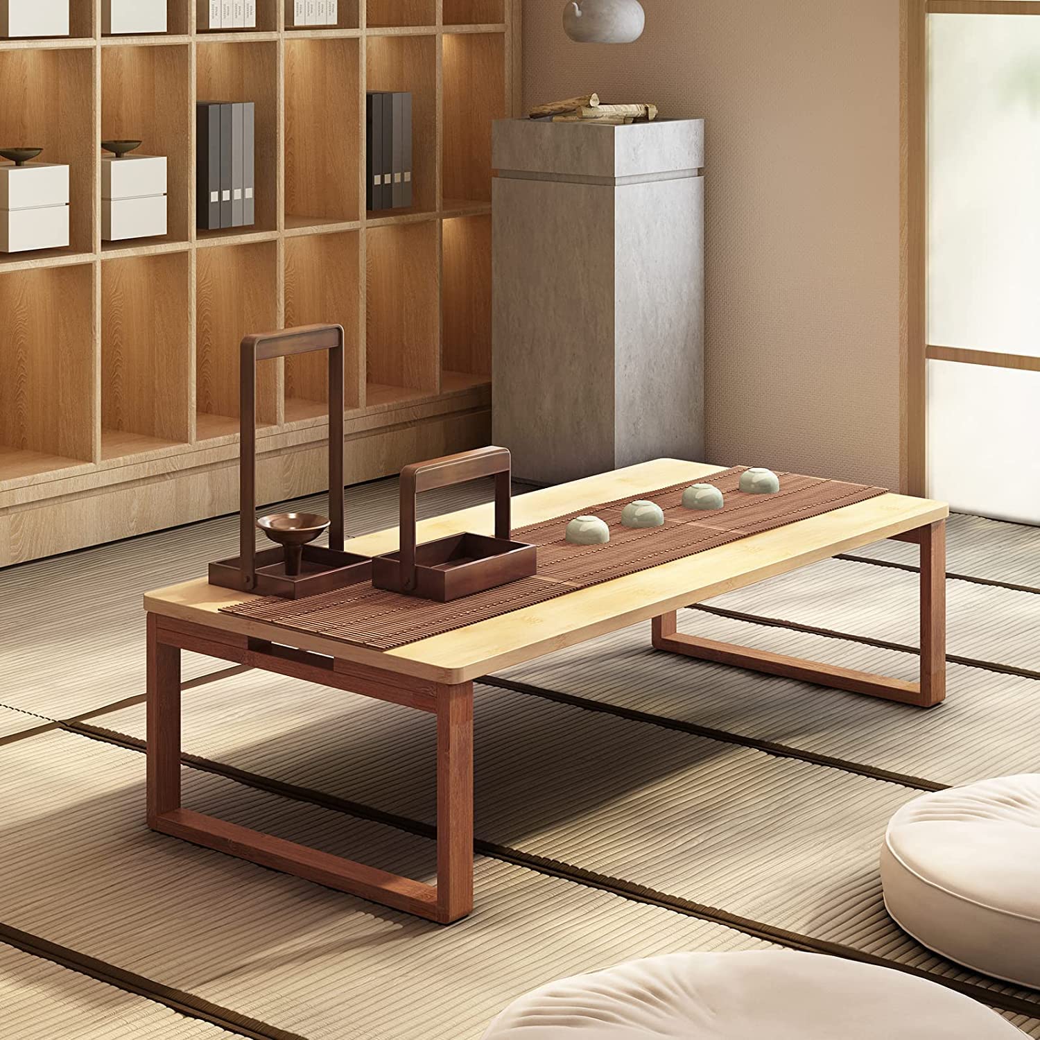 Salontafel Tatami Tafel Japanse Stijl Opvouwbare Thee Salontafel Tatami Tafel Japanse Stijl Opvouwbare Thee
