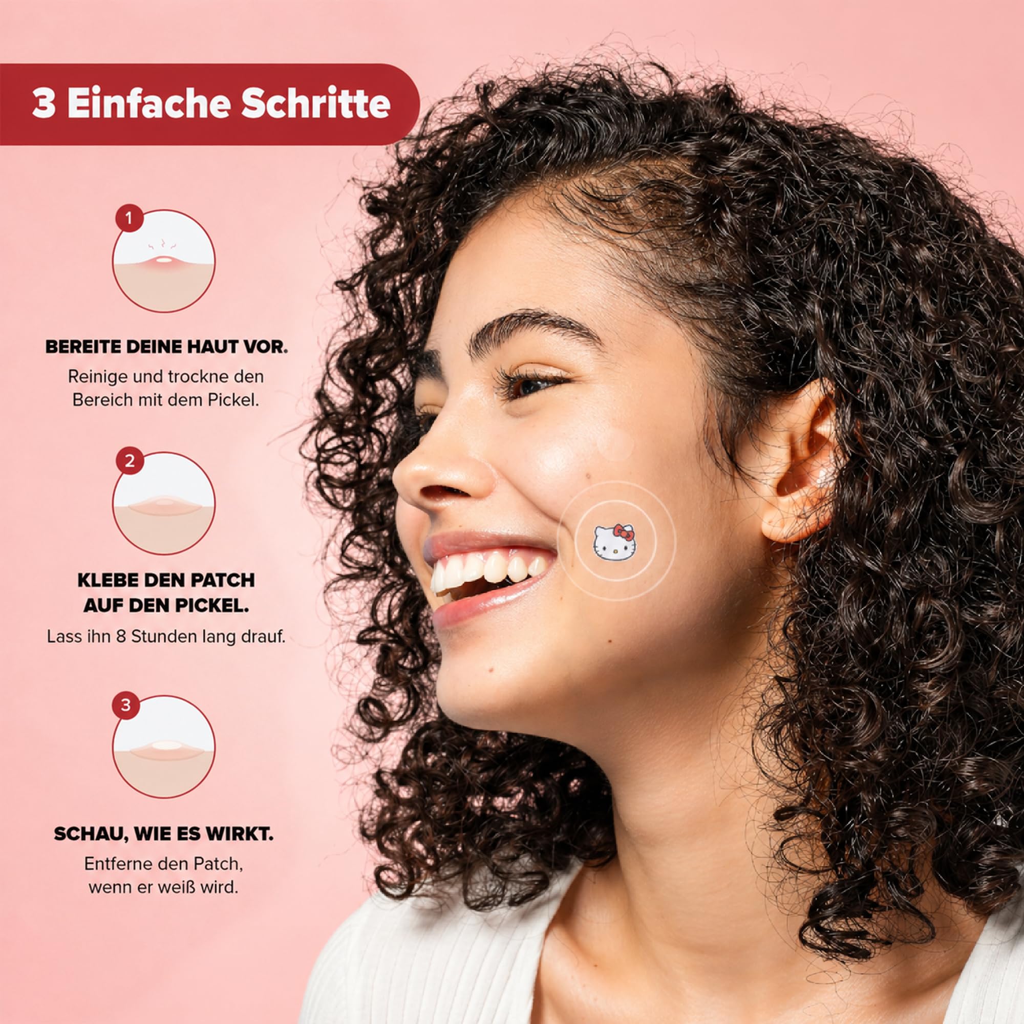 Hello Kitty Patch Bouton 20 pcs – Patch Anti Bouton Hydrocolloïde – Patch Acné Visage Jour Nuit – Pimple Patch Absorbe Sébum Point Noir Nez – Design Cute Adolescents Adultes