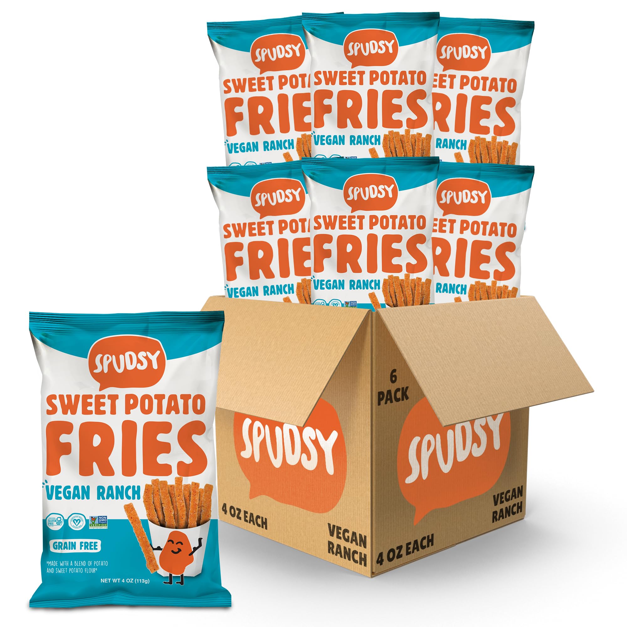 Amazon.com: Spudsy Zesty Ranch Sweet Potato Fries | Vegan, Gluten