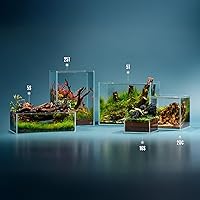 Vista 8 de Tanque Ultra Claro Sin Borde UNS - 2.1GAL 8L - 7.87x7.87x7.87 20x20x20 CM, Espesor de Vidrio de 5mm, Incluye Alfombrilla Niveladora - Tanque