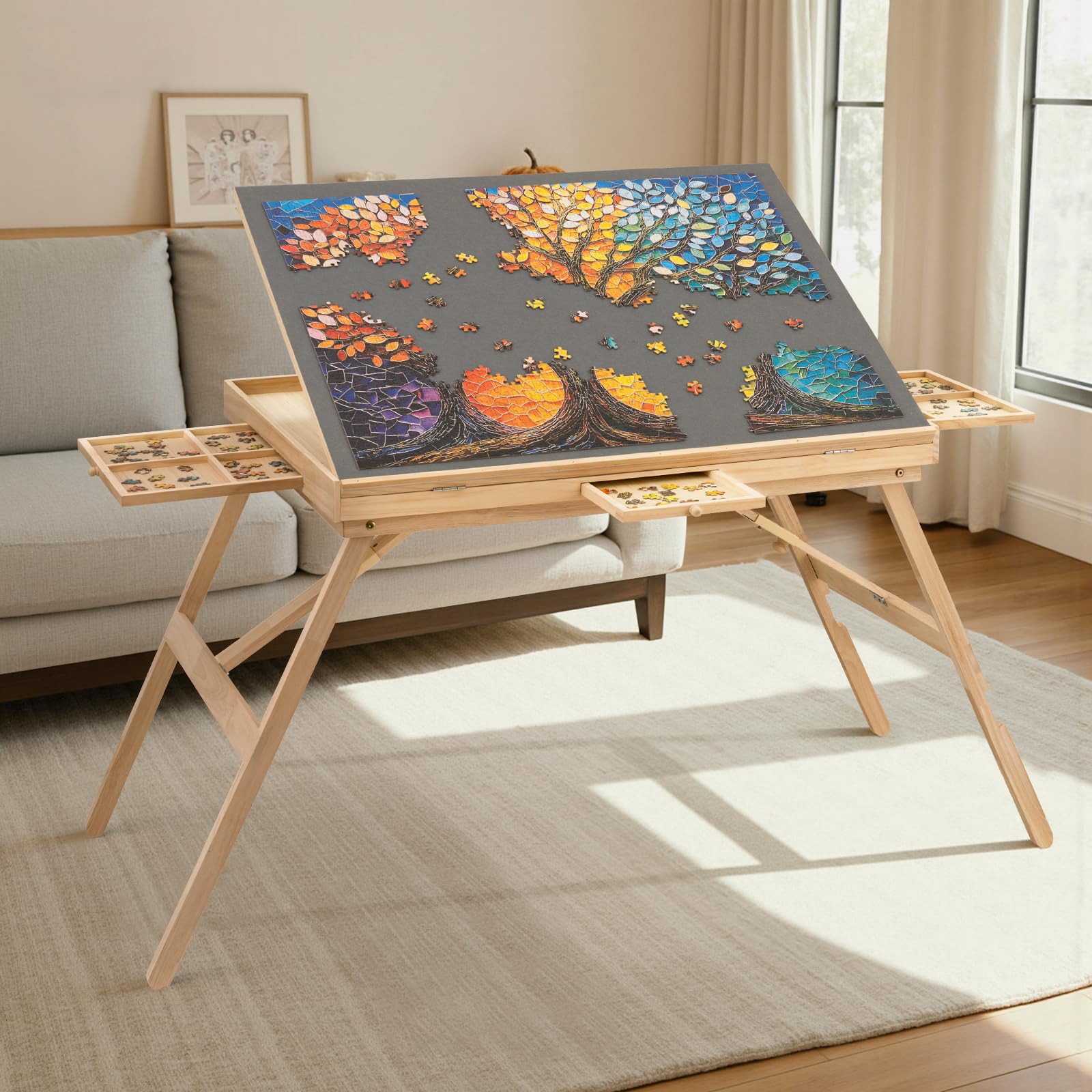 Amazon.com: TEAKMAMA Puzzle Table 27.6