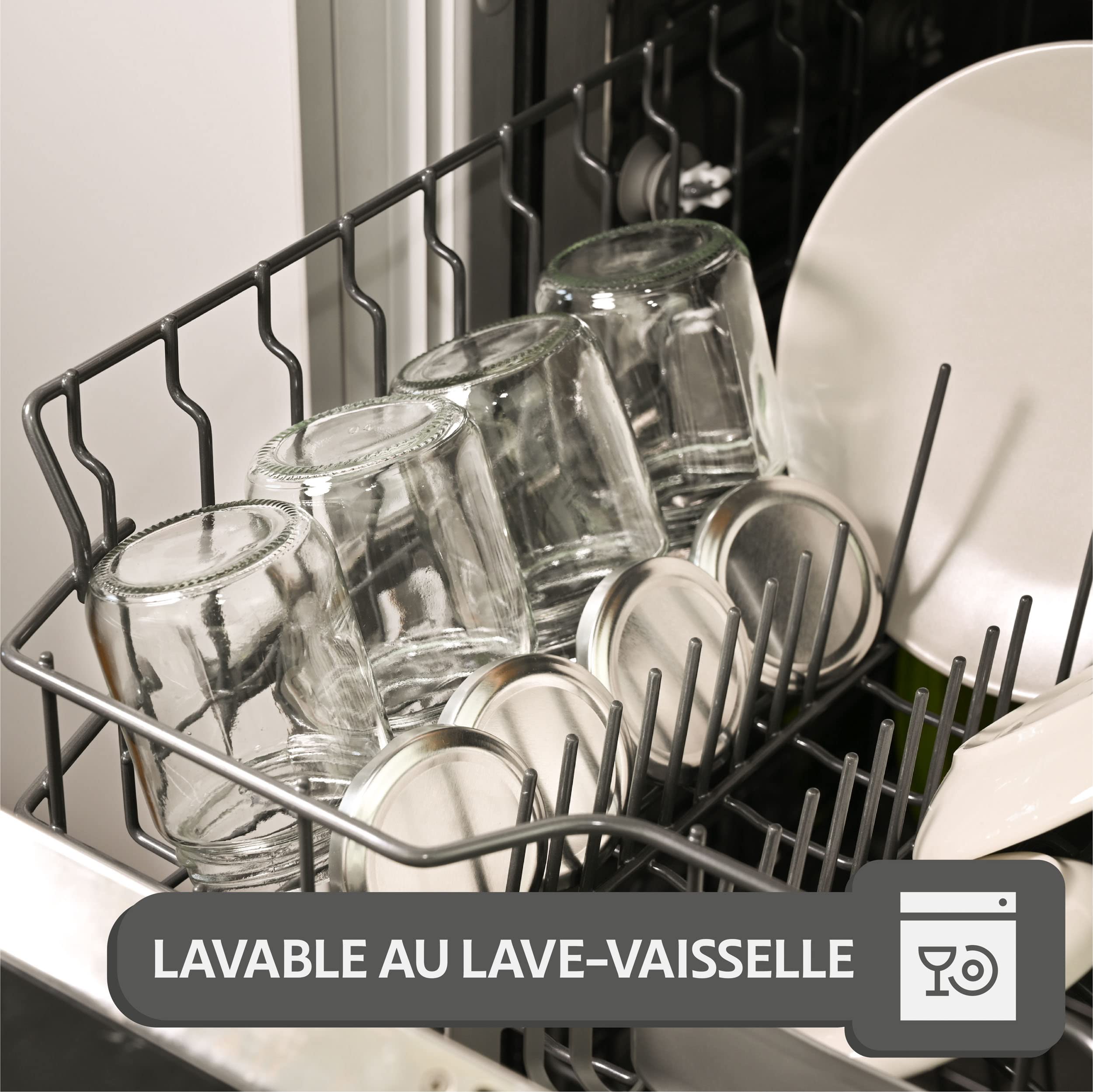 Praknu 25 Pots à Confiture avec Couvercle 230ml – Bocaux Confiture en Verre Hermétiques – Pot de Confiture Vide avec Étiquettes et Marqueur – Lavable au Lave Vaisselle – Bocaux en Verre pour Conserves