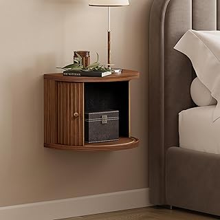 12 Living Room Side Table Ideas for Useful Stylish Accents 109 WERMO 16'' Floating Nightstand with Storage and Sliding Door - Floating ...
