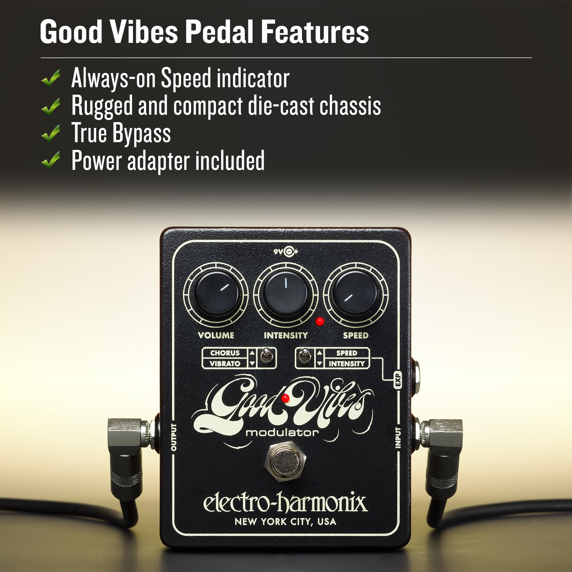 Amazon.com: Electro-Harmonix Good Vibes Analog Modulator Pedal