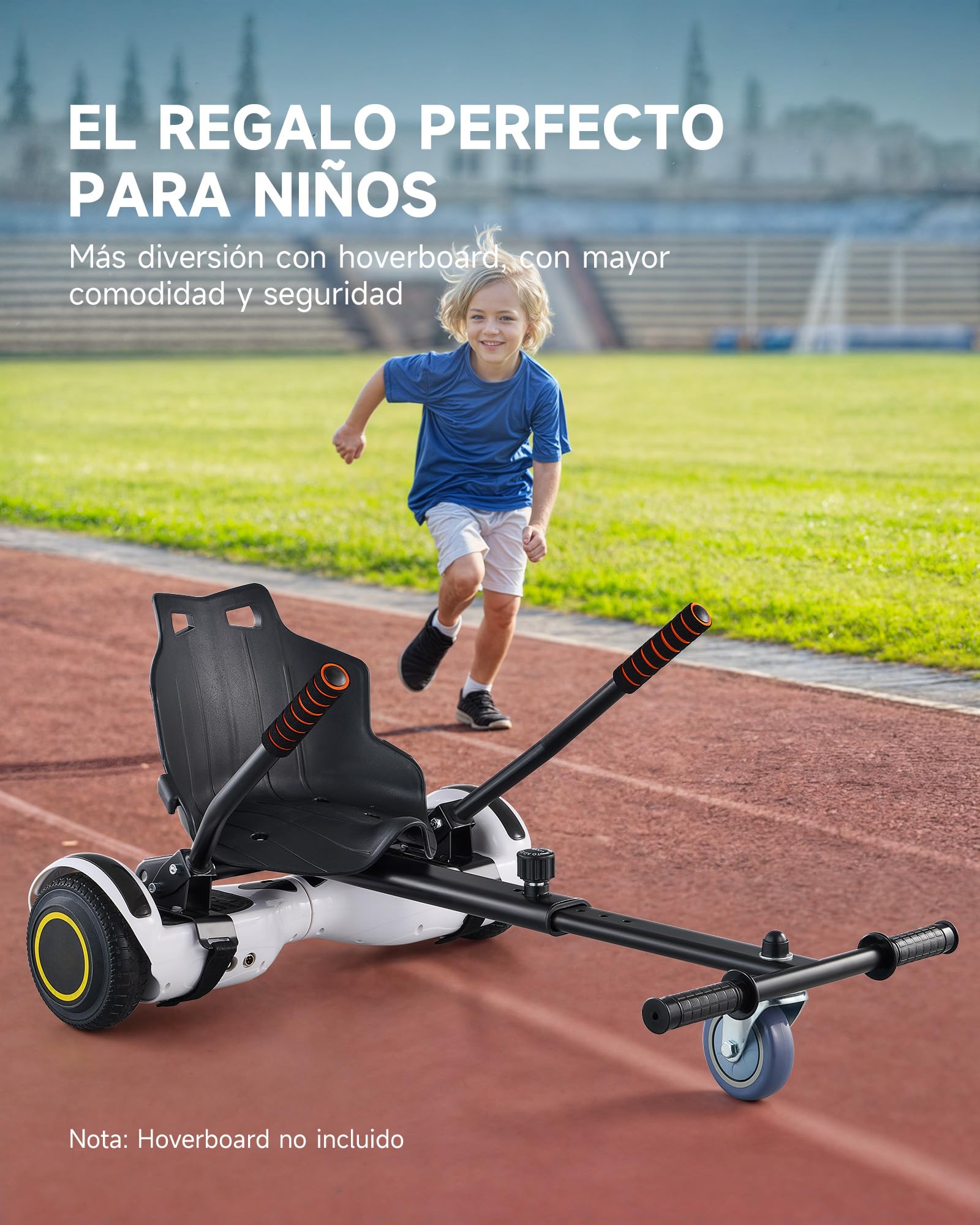 CO-Z Silla de Hoverboard Compatible para Adultos Hoverkart para Patiente Eléctrico de 17cm 20cm 25cm Asiento de Hoverboard Ajustable para Diversión
