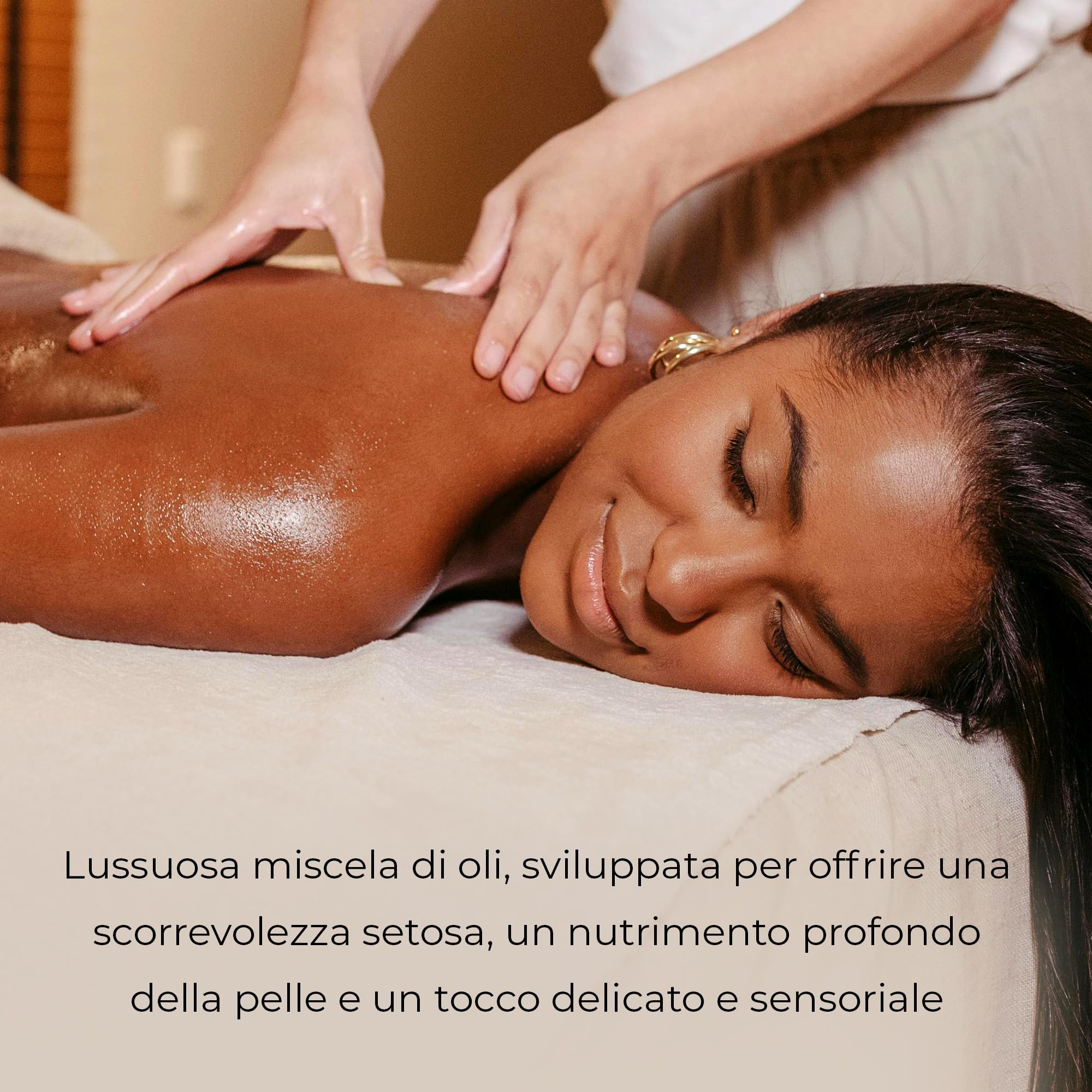 KIIROO Olio da Massaggio Nutriente 1L Honey Milk con Vitamina E e Olio di Brassica – Olio Massaggio Corpo a Rapido Assorbimento – Olio Corpo Idratante Pelle Secca per Uso Quotidiano