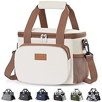 Lifewit Borsa Termica Porta Pranzo 9L(12 Lattine), Medio Borse Frigo Pranzo Ufficio per Uomo e Donna, Lunch Bag per Lavoro, Mare, Viaggio, Spiaggia, Crema