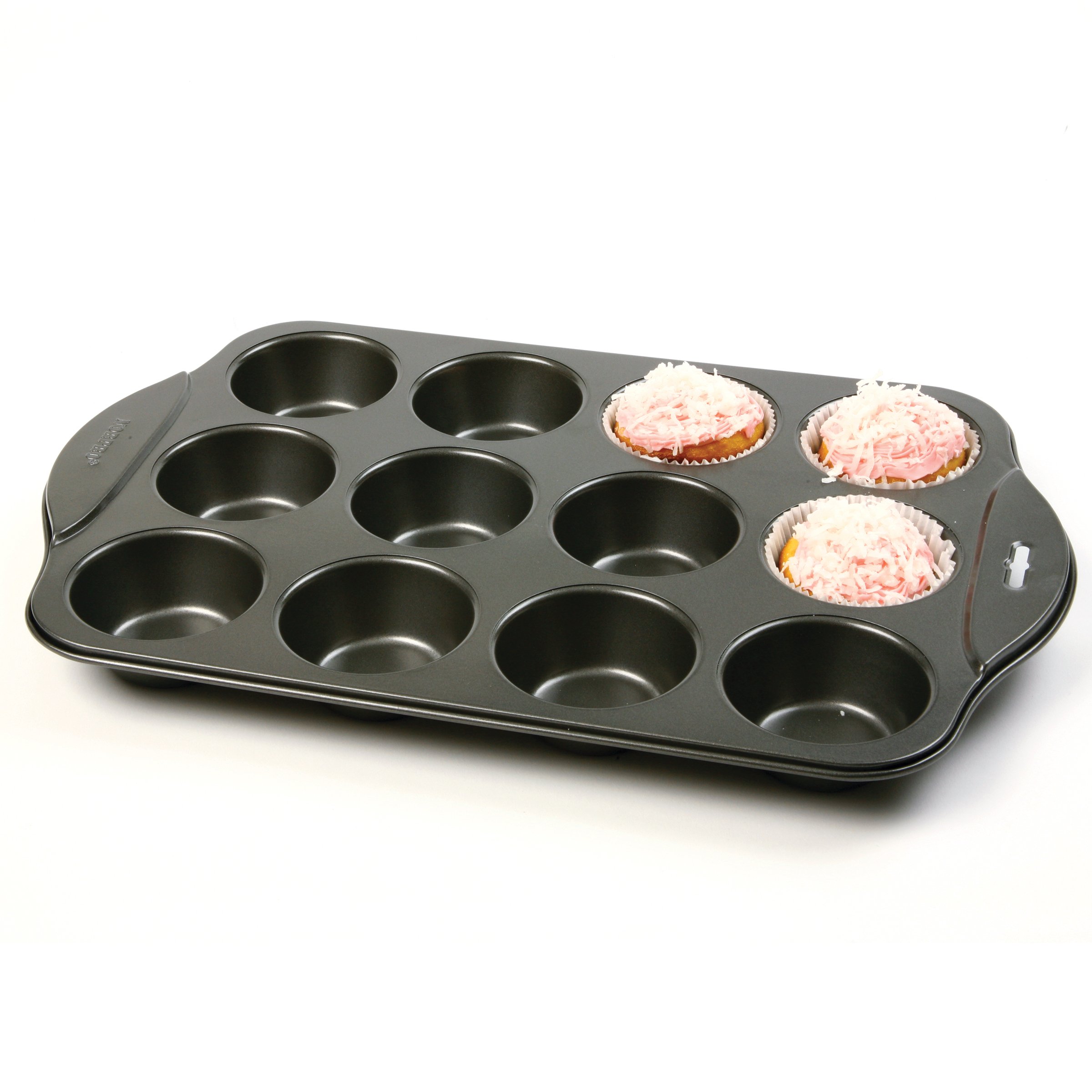 Norpro per 12 Mini Muffin, Colore: Nero