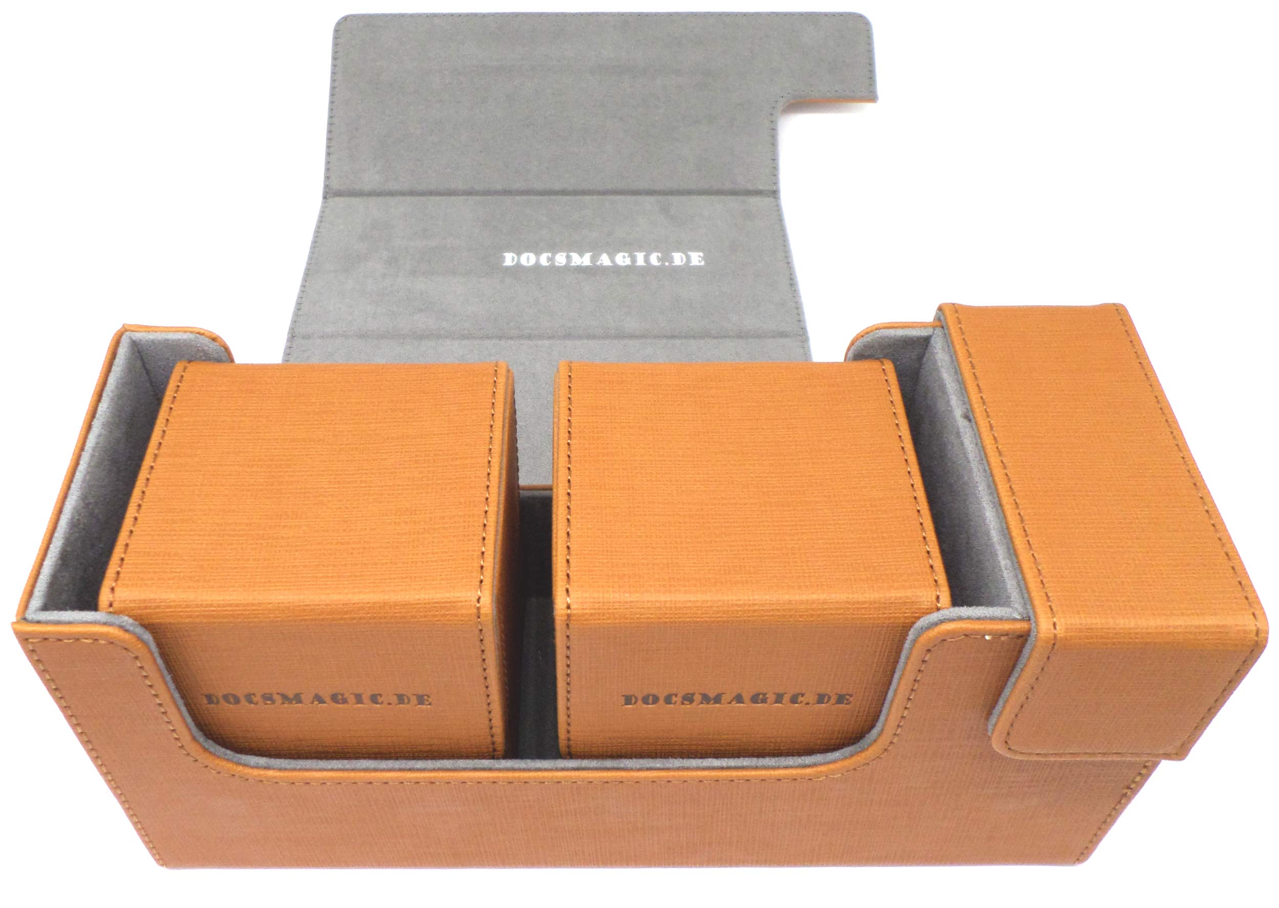 docsmagic.de Premium Magnetic Tray Long Box Black/Red Medium - Card Deck Storage - Caja de Almacenaje Negra/Roja — view 11