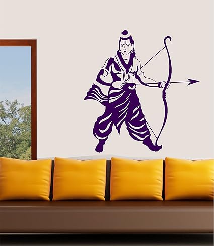Asmi Collections Wall Stickers God Sri Ram Chandra