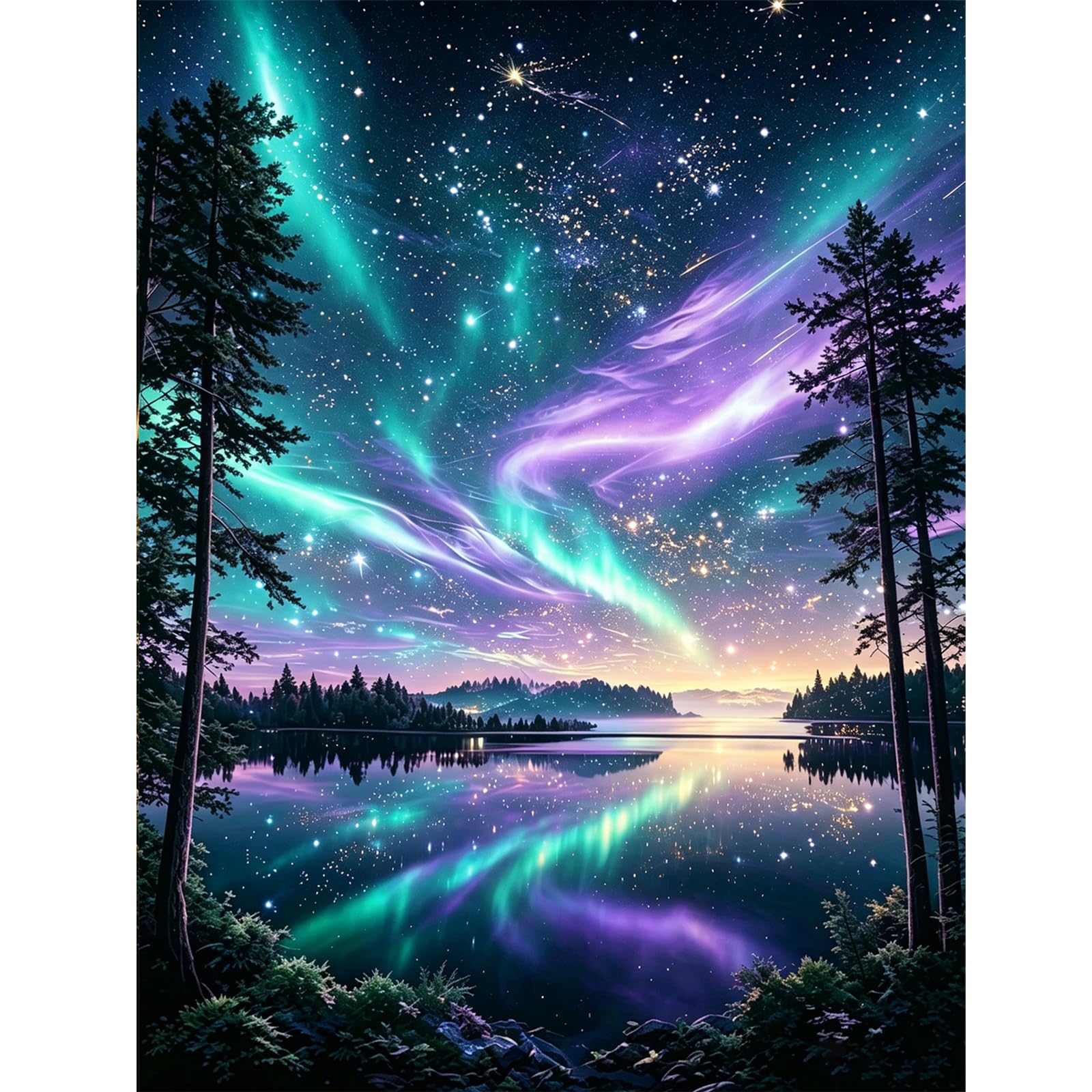 Diamond Art Kits Adults Accessories Starry Night Diamond Painting Gem Art