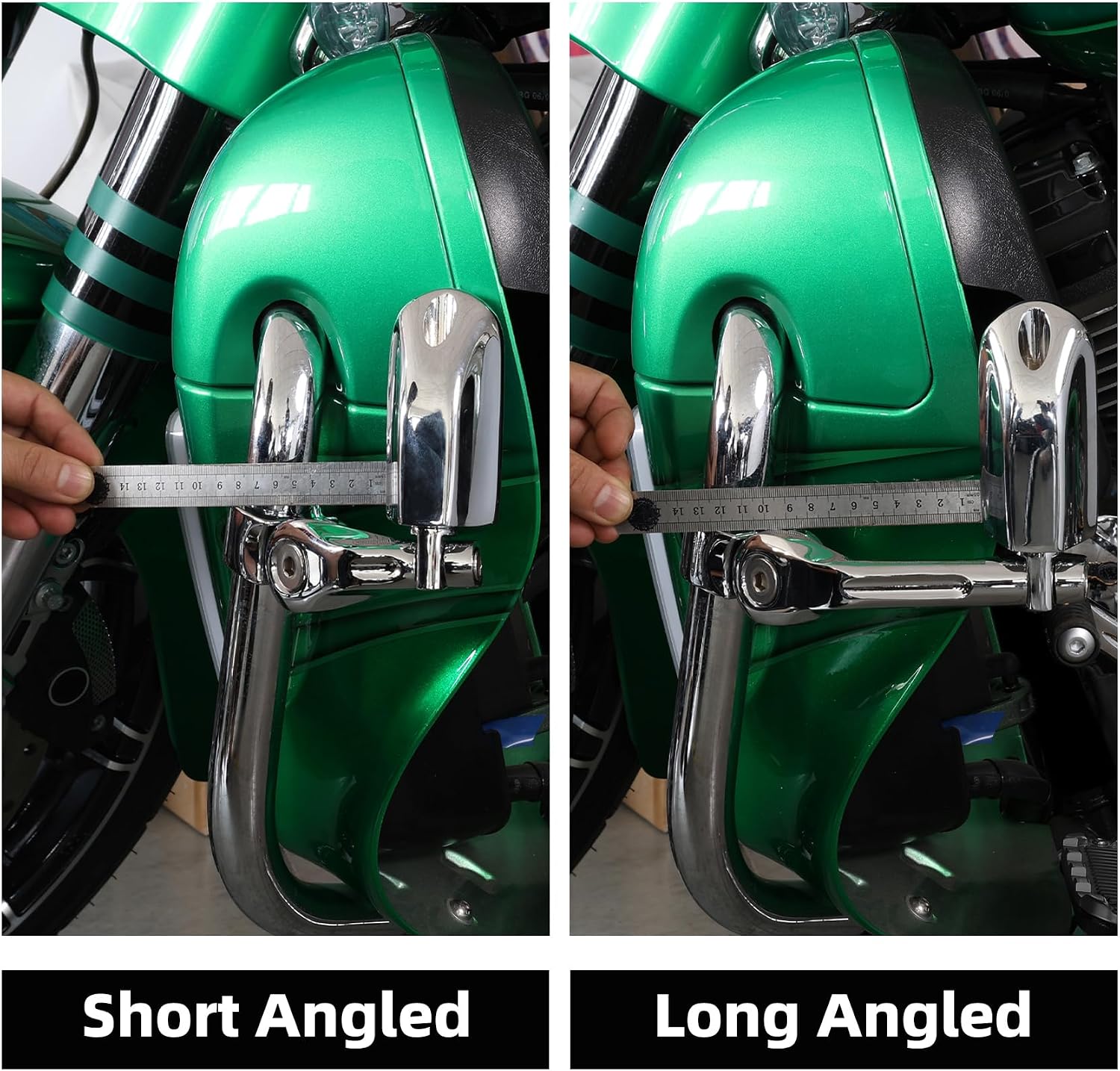 TCMT 32mm 1 1/4" Highway Engine Guard Bar Highway Footpegs Mount Kit Fits For Harley Touring Road King Street Glide Electra Glide Softail Sportster Dyna with 1-1/4" Engine Guards