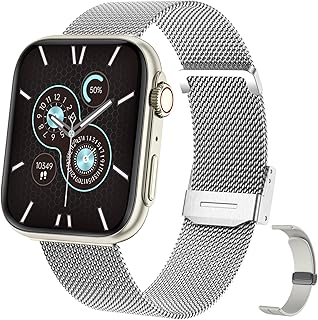 Muzaria Smart Watch for Men Women, Fitness Watch with Heart Rate SpO2 Sleep Monitor, 1.91" AMOLED Touch Screen Smartwatch Answer Make Call, 100+ Sport Modes Fitness Tracker Compatible with Android iOS