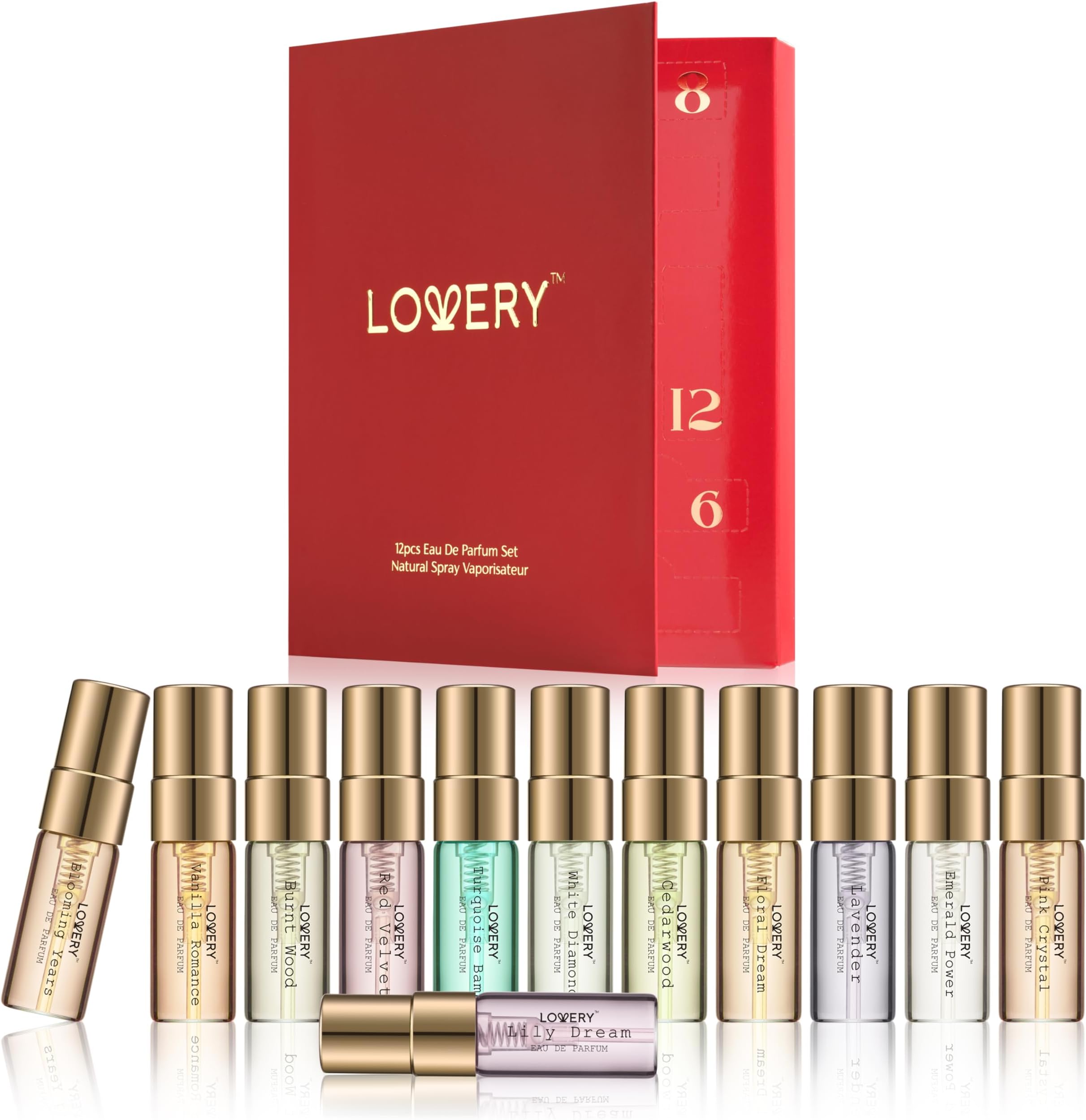 Gifts for Women, Perfume Sampler for Women, 12pc Perfumes for Men, Fragrance Sets, Floral Perfume Samplers for Travel - Birthday Gifts for Mom from Daughter
