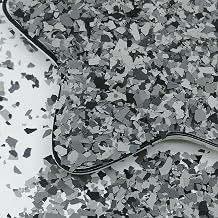 950 G/ 2.1 LB Epoxy Floor Flakes Blend Decorative Color Chips 3-5 mm Garage Paint Flakes Concrete Floor Coatings Kits for Garage Floors Wall Interior and Exterior House Paint Black/Gray blue/Light gray/Dark gray