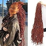 36 Inch 7 Packs Soft Locs Crochet Hair Ginger Color Whole Strand No Extended Long New Faux Locs Pre-looped Super Lightweight Synthetic Hair Braids For Black Women (36inch, 7packs, 350)