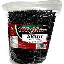 Akidi Black Beans 1lb Premium Nigerian Organic Black Beans | African Food Pantry Staple | Non-GMO | High Protein, Fiber-Rich Legumes for Soups, Porridge, Vegan Cooking
