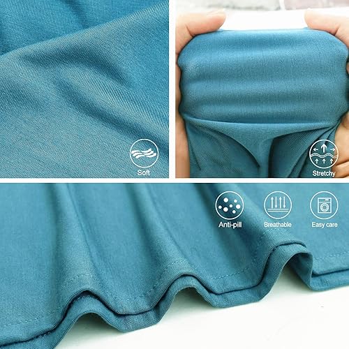 Miniatura 40 de Conjunto de manta para recién nacido con sombrero, conjunto de manta para bebé, manta de recepción de hospital para niñas y niños (azul bebé) Azul