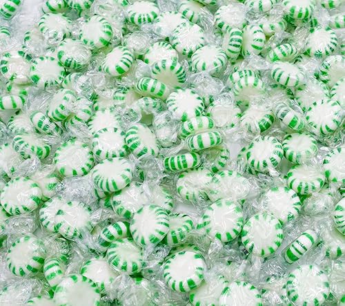STARLIGHT SPEARMINT Candy 2 lb  Bulk Bag, Mints Candies, Breath Freshening, Individually Wrapped (164 Pieces)