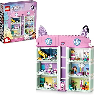 LEGO Gabby’s Dollhouse 10788 Building Toy Set, 8-Room Playhouse with Purrfect Details and Popular Characters from The Show, Including Gabby, Pandy Paws, Cakey and Mercat, Kids Toy for Ages 4 and up
