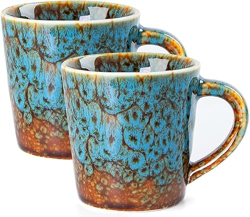 Miniatura 11 de Juego de 2 tazas de espresso blancas de 2 oz, tazas de capuchino de cerámica con platillos, juego de té de porcelana duradero y colección moderna de