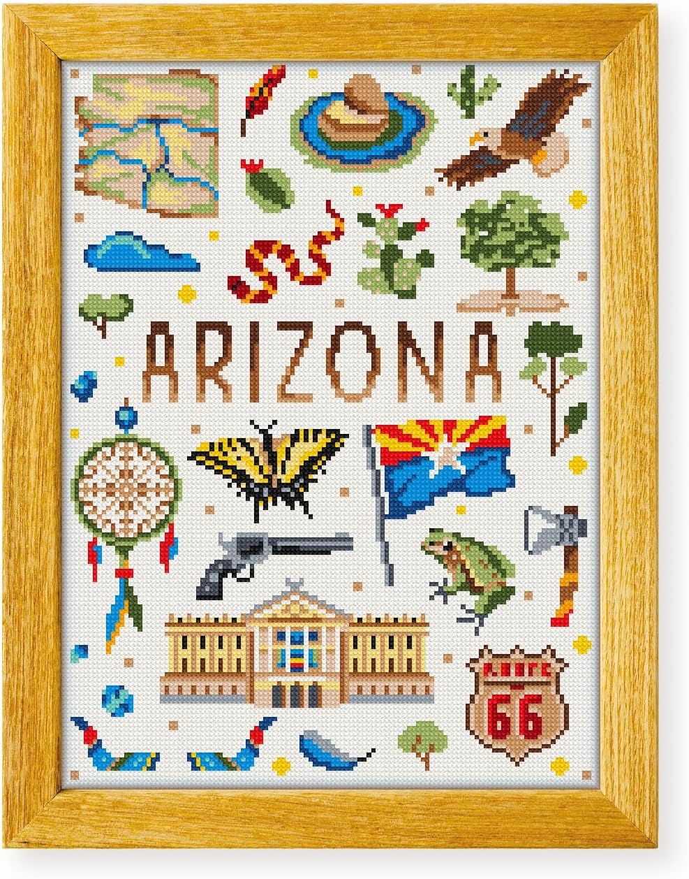 Awesome Pattern Studio Arizona Collection DS1846, Diamond Painting Kit, Diamond Art Kits for Adults, Full Drill 5D Diamond Dots Kits. All Items Included.