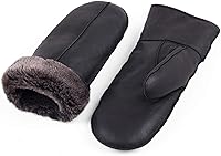 Vista 2 de Zavelio Manopla de piel de oveja prémium para hombre