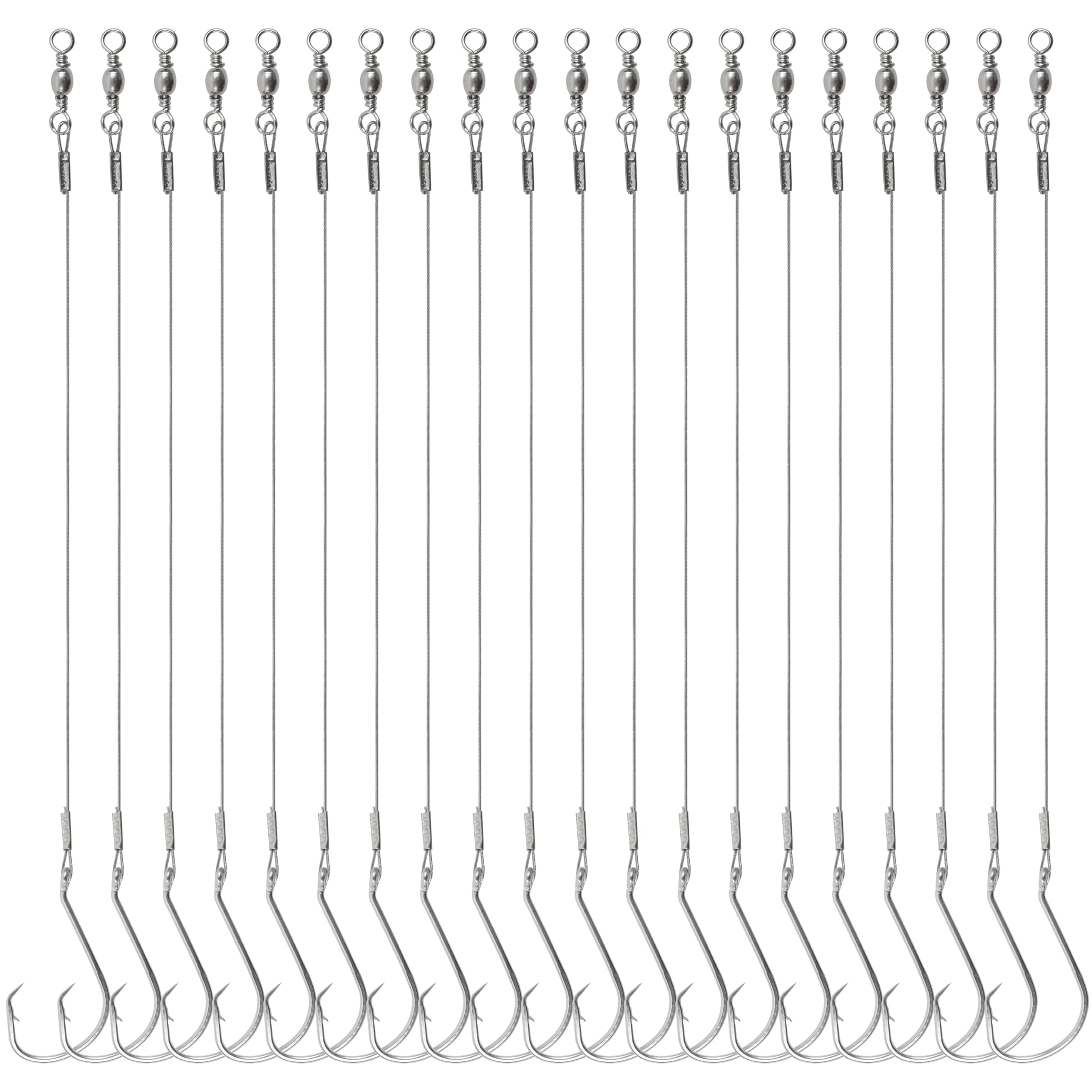 SILANON Circle Fishing Hooks - 80 PCS High Carbon Steel, Extra Sharp For Saltwater & Freshwater (Size 8/0) - View #6