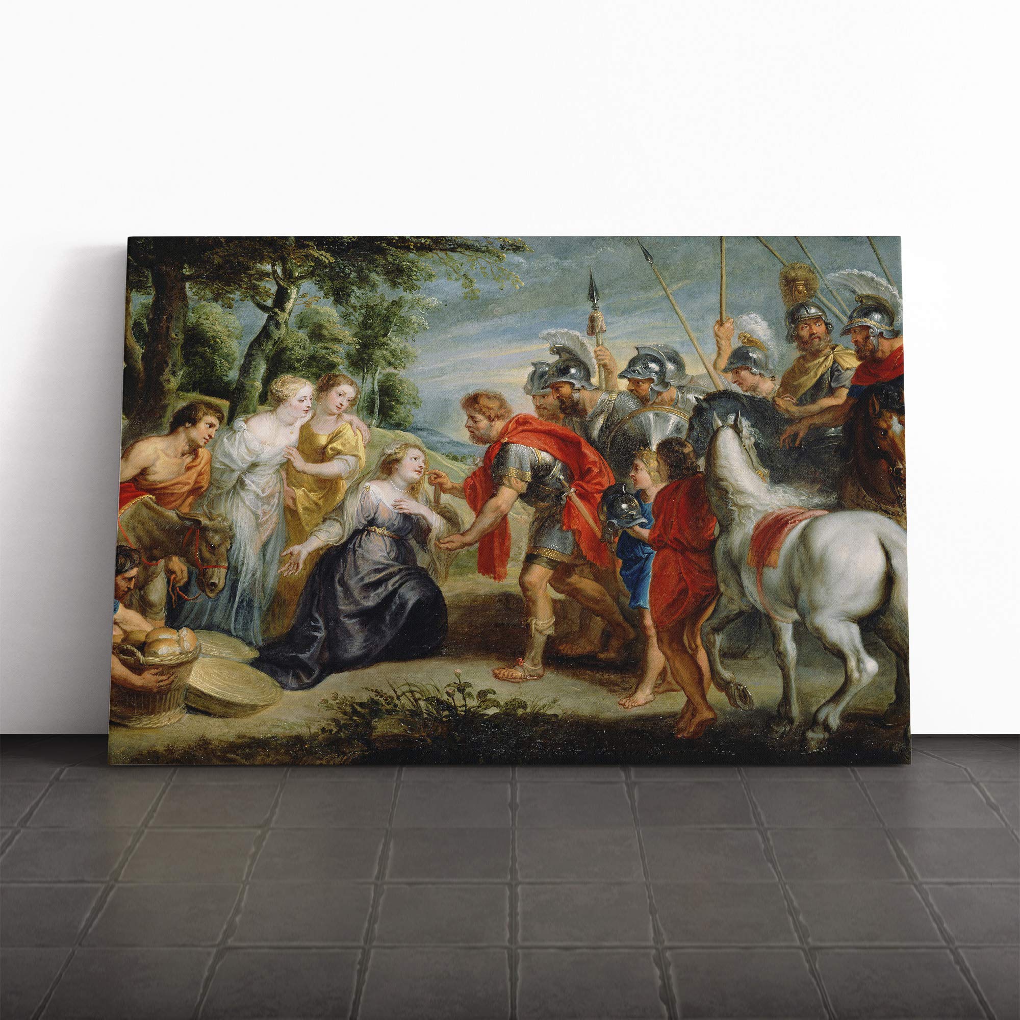Peter Paul Rubens Abigai and David Canvas Print | Gallery Wrapped 30mm Frame Wall Art | 30x20 inches | Ready to Hang | Modern Picture | Living Room Bedroom Lounge Office
