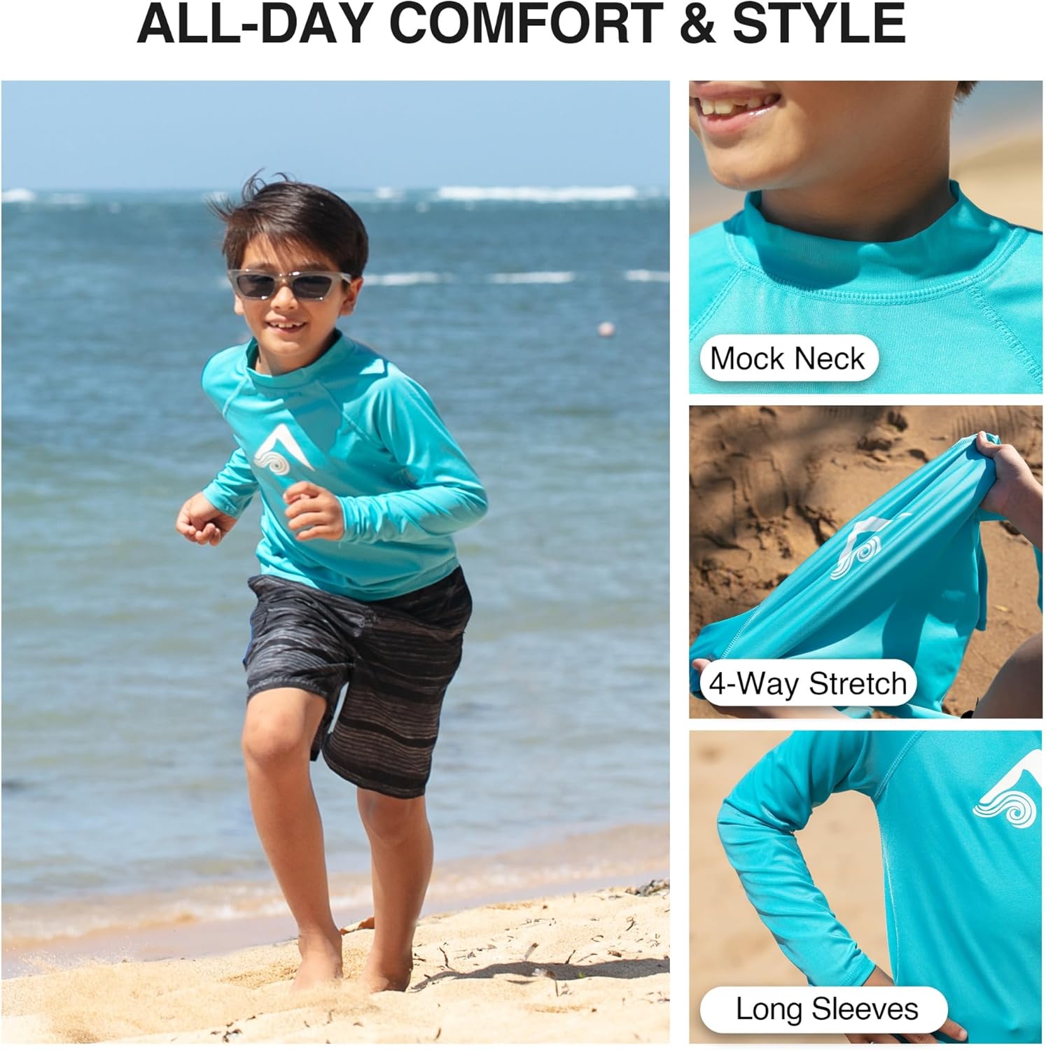 Kanu Surf Boys' Platinum Rashguard - Image 3