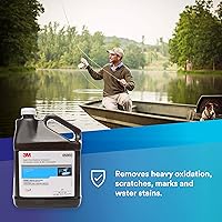 Vista 3 de 3M Compuesto de frotamiento súper resistente, 05955, 1 galón (10.6 libras), elimina la oxidación, no contiene ceras ni siliconas