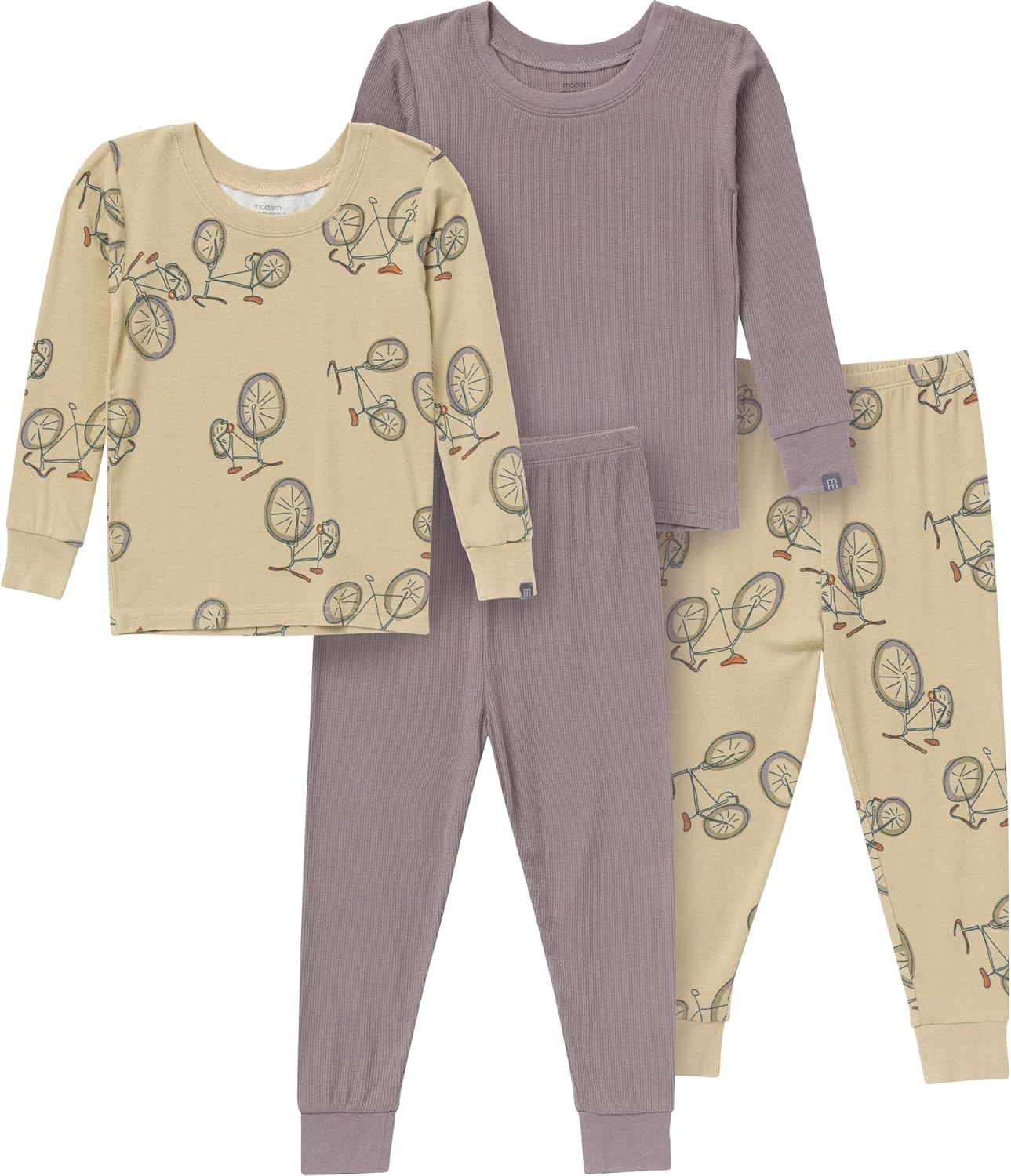 Modern Moments by Gerber Unisex Baby 4-piece Tight Fitting Pajama Sets