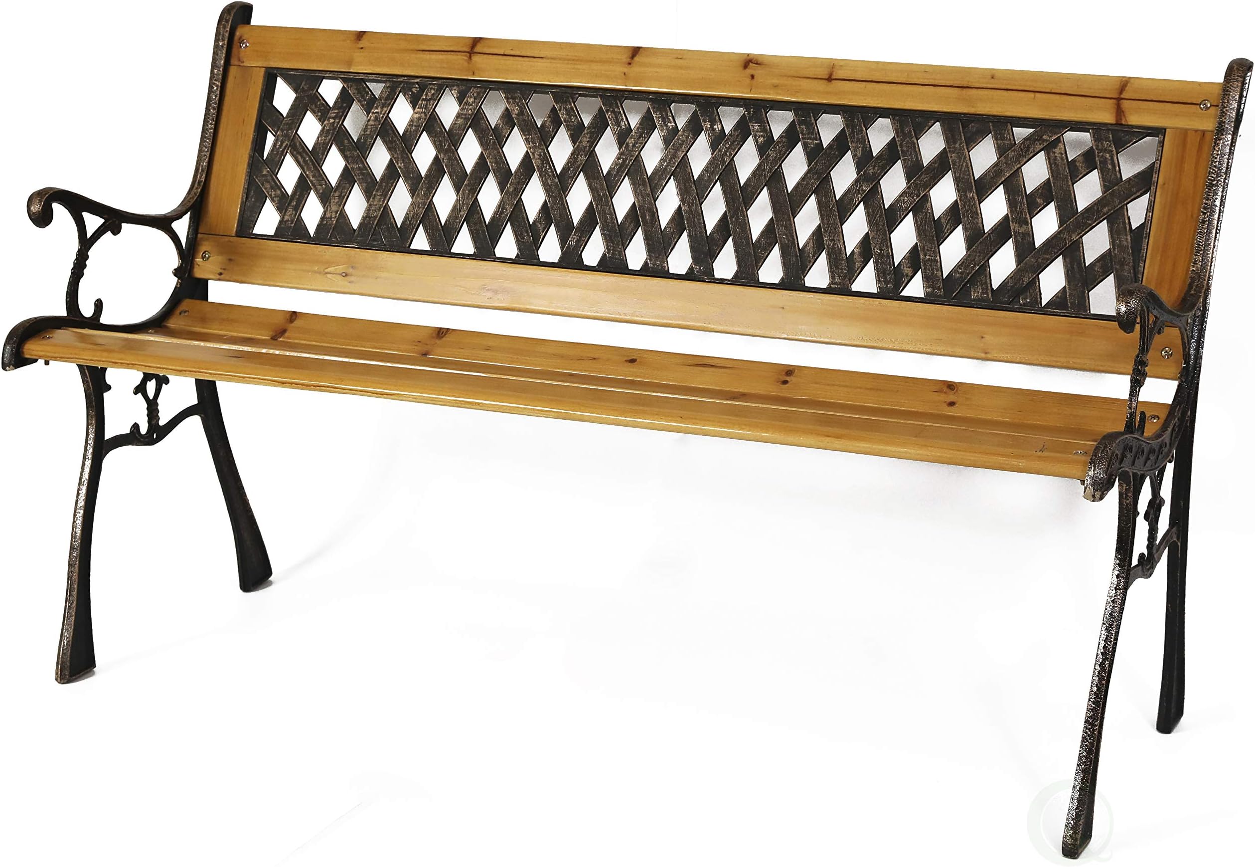 Gardenised Patio Garden Park Yard 49" Outdoor Wooden Bench