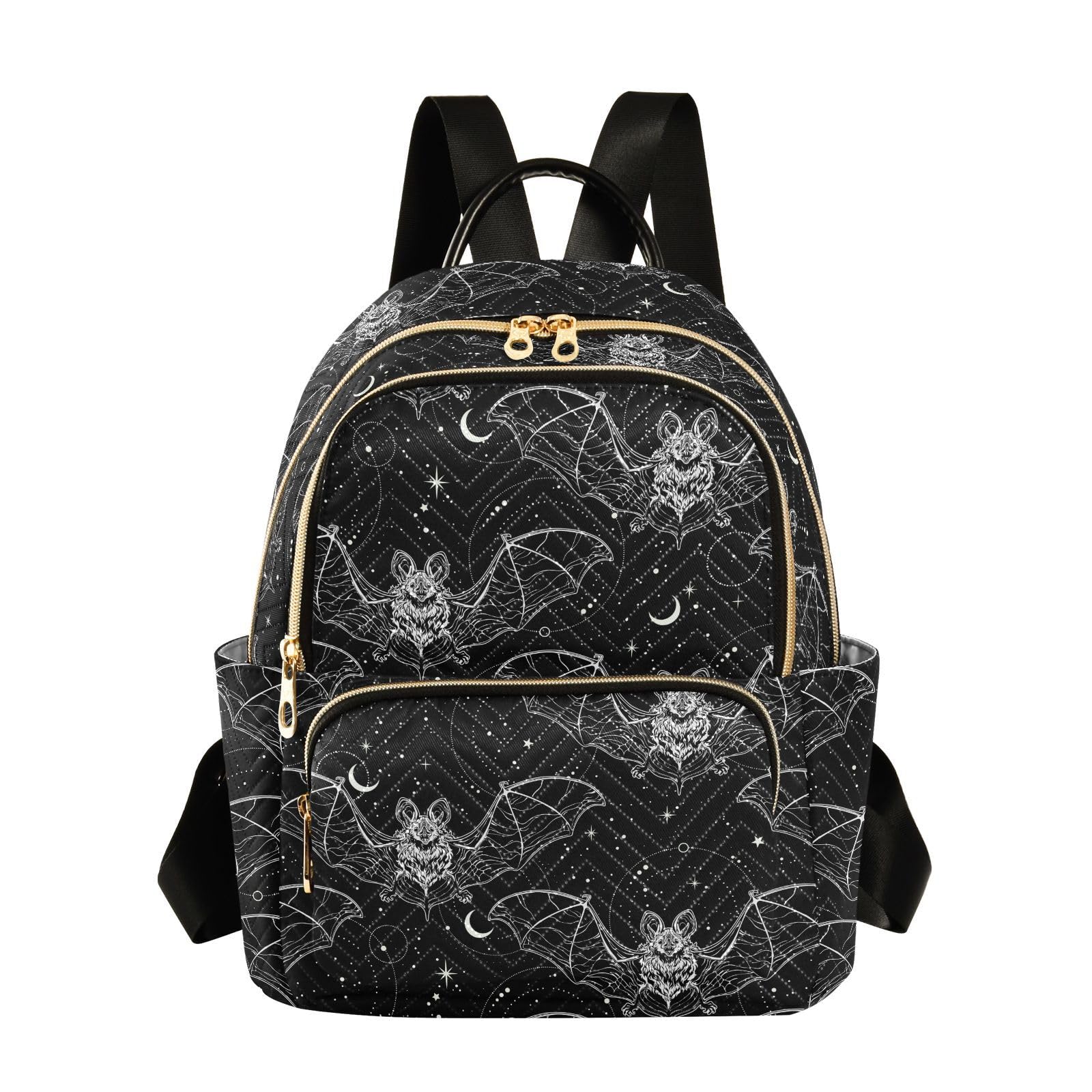 Women Mini Backpack Bat Halloween Fashion Purse,S
