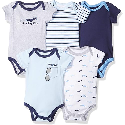 Luvable Friends Baby Girls' Cotton Bodysuits