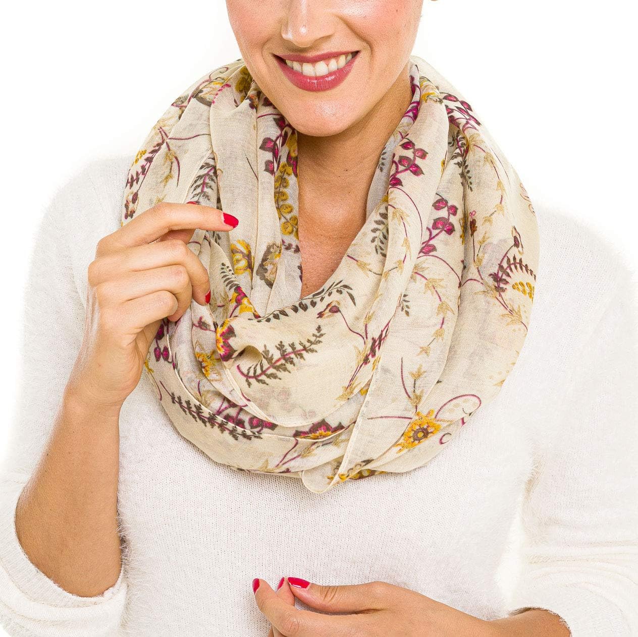 Infinity Scarf for Women Lightweight Fashion Scarves for Summer Fall