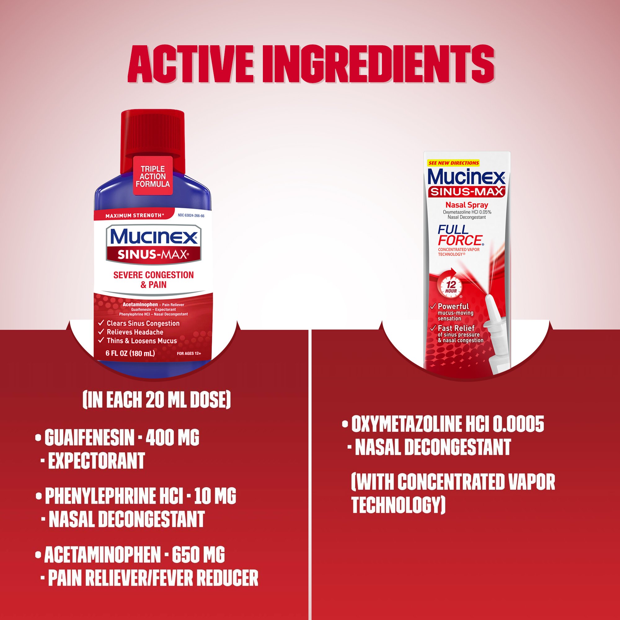 Mucinex SinusMax Full Force Nasal Decongestant Spray (0.75 oz