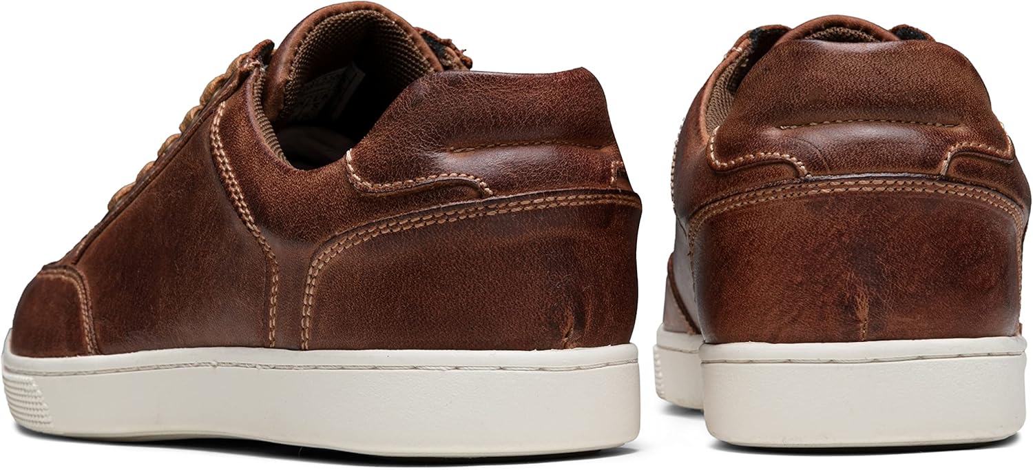 Jousen Men's Sneakers Leather Casual Shoes for Men Business Lace Up Dress Sneaker Mens Shoe - Image 6