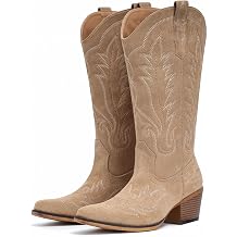 Cowboy Boots for Women Western Mid Calf Cowgirl Boots