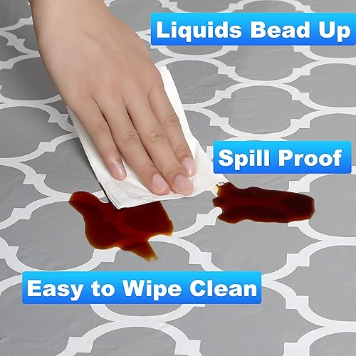 Miniatura 2 de Rally Home Goods - Manteles redondos de franela de PVC con refuerzo