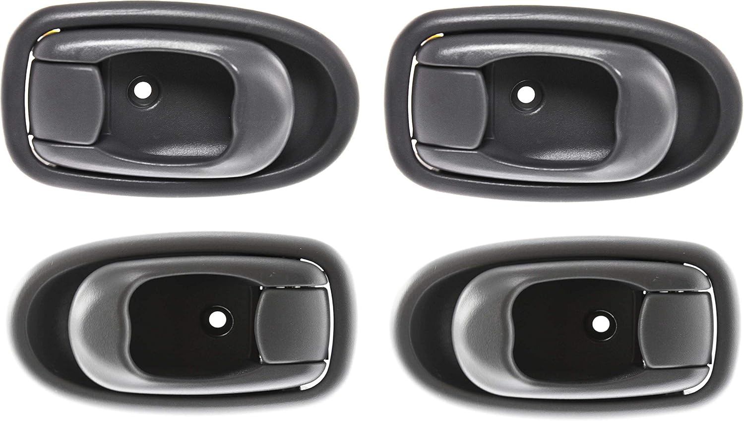 Garage-Pro Interior Door Handle SET Compatible with 1996-2000 Hyundai Elantra Front and Rear, Driver and Passenger Side Gray