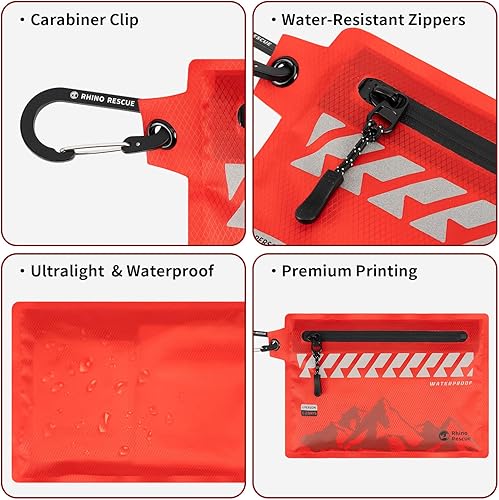 Miniatura 10 de RHINO RESCUE Mini botiquín de primeros auxilios ultraligero impermeable kit médico para senderismo, mochileros, ciclismo, viajes, vehículos