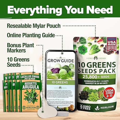 Miniatura 158 de HOME GROWN 12 semillas de vegetales de otoño, más de 6,000 semillas de reliquia para plantar en otoño e invierno, remolacha, brócoli, repollo, col