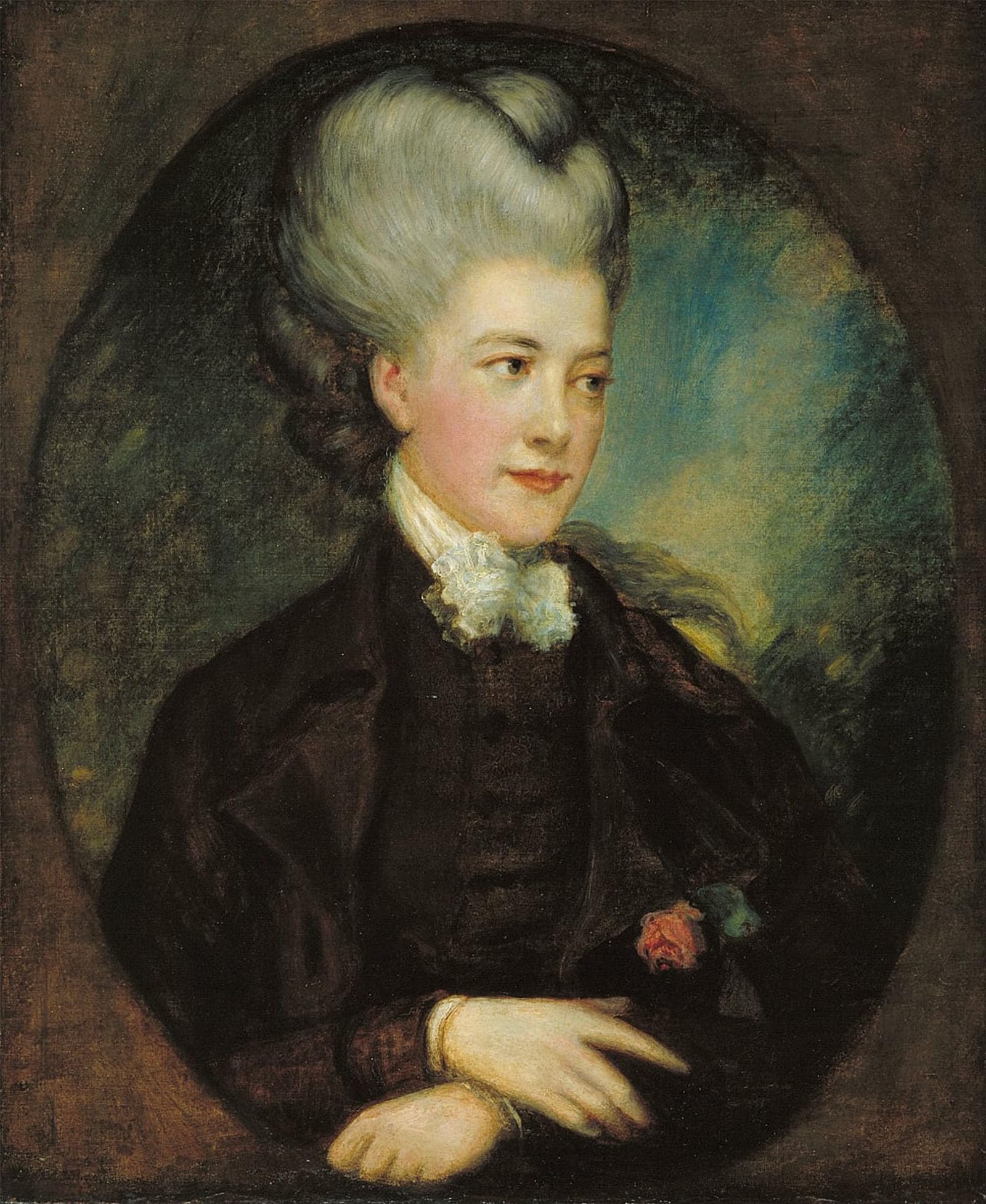 ARTXLXXBN Famous Print Painting Colorful Art Print Lady Georgiana Poyntz Countess Spencer by Gainsborough Canvas Art Decorations for Home Decor 60x90cm