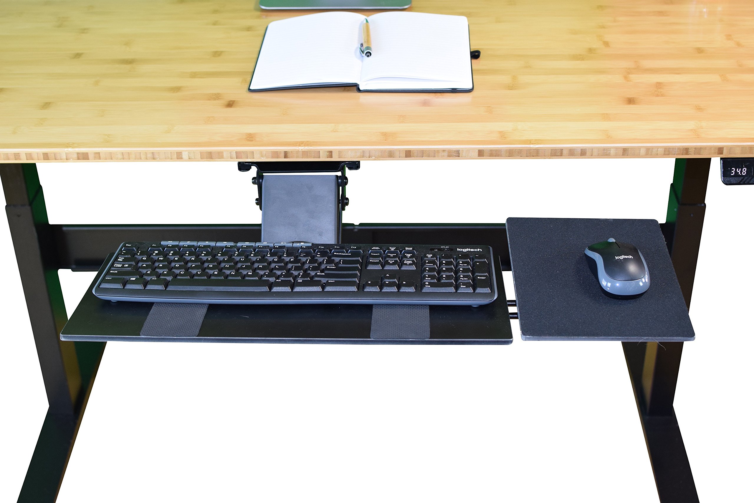 KT1 Ergonomic UnderDesk Computer Keyboard Tray. Adjustable Height