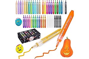 ZSCM Paint Pens Acrylic Markers: Unleash Halloween Pumpkin Painting Magic
