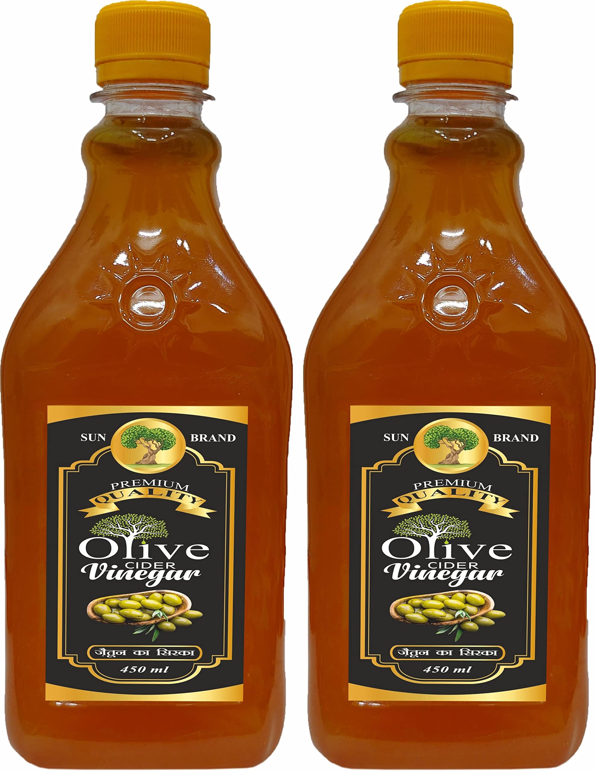 Sun Brand - Olive Cider Vinegar | Zaitun Ka Sirka | Controls Diabetes, Good for Skin | Increases bone density (Pack of 2)