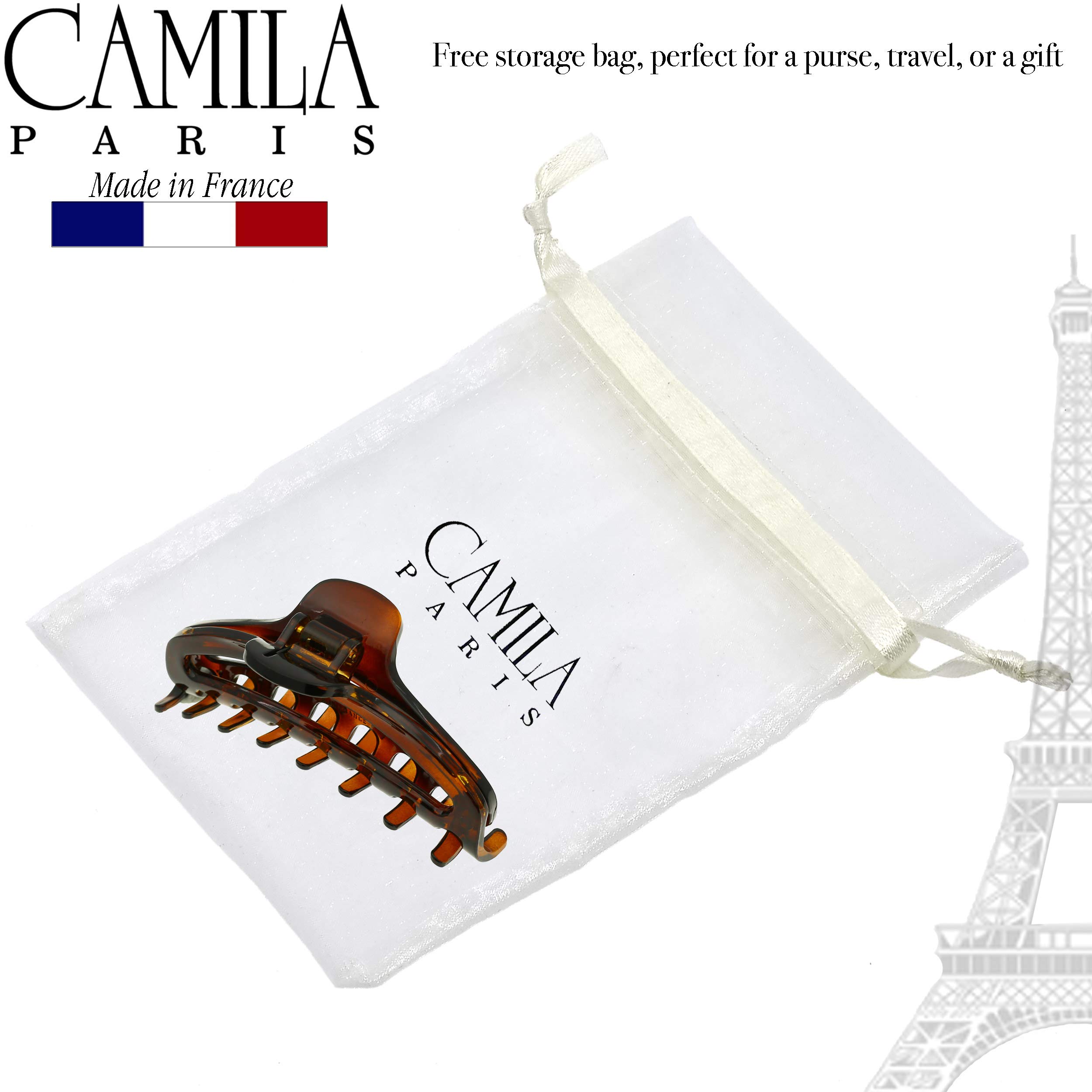 Camila Paris CP2370 Französische Haarspangen für Frauen, 8,9 cm, mittlere Klauenklammer, starker Halt, den ganzen Tag, Mädchen, große Klauenklammern für dickes Haar, keine Beschädigung, kein Rutschen