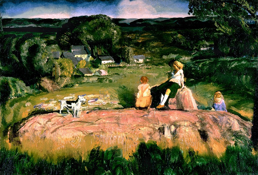 Poster George Bellows Three Children grand poster mat decoration interieure chic