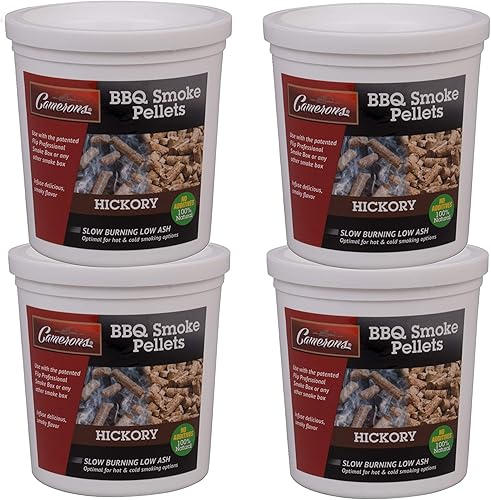 Camerons Gránulos de madera para ahumar (manzana, 1 pinta) - Gránulos de barbacoa secos al horno, chips de ahumador de barbacoa 100% naturales, para